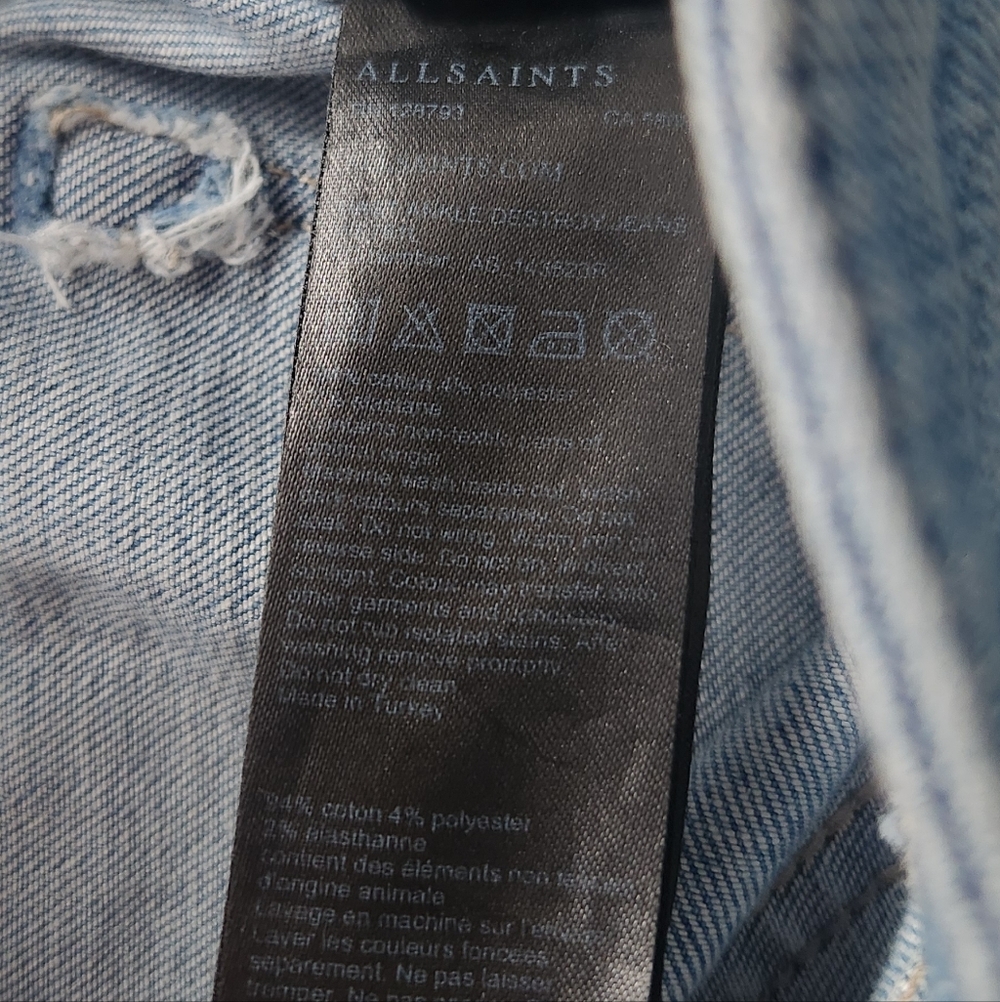 All Saints Mast Ankle Destroyed Jeans - Picture 4 of 4